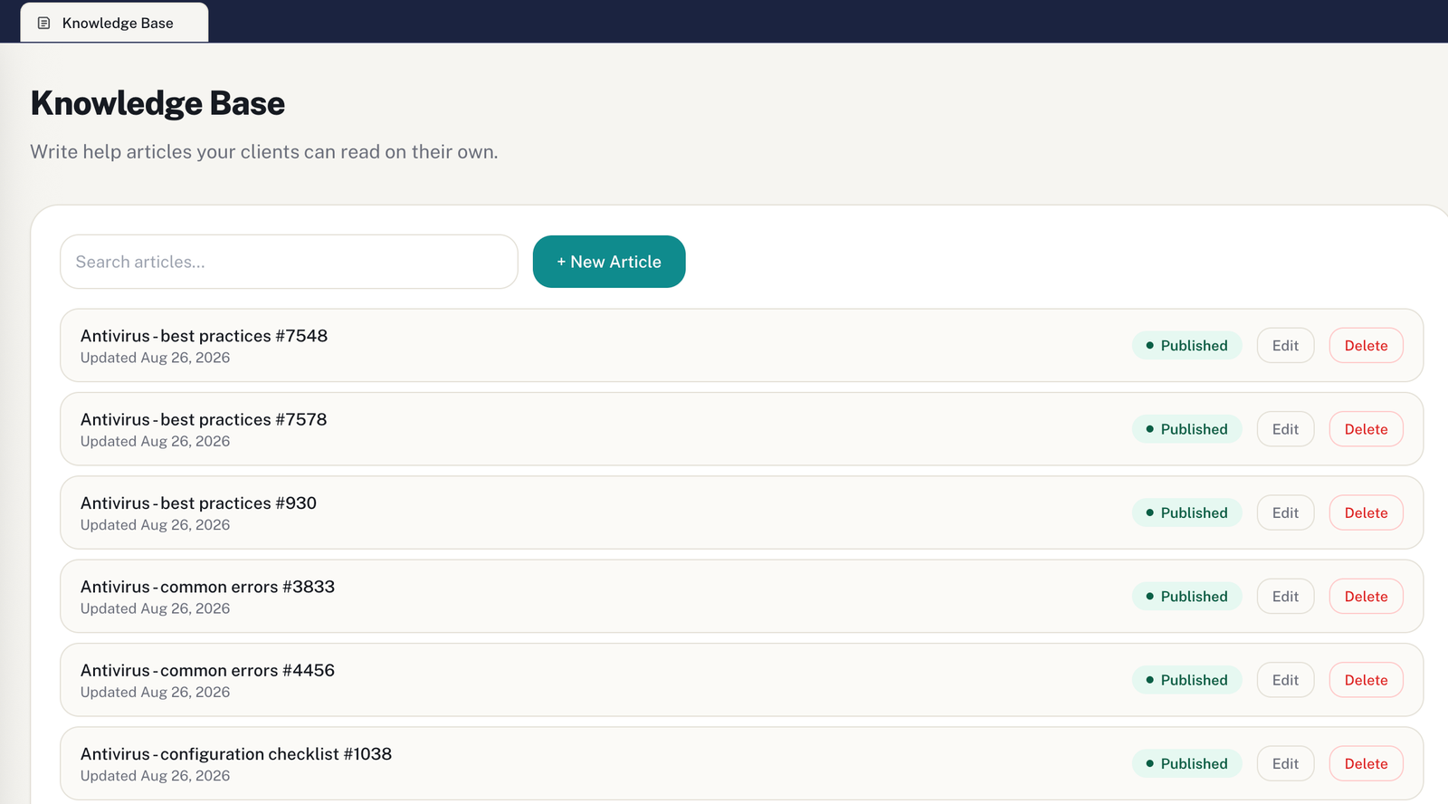 Knowledge Base