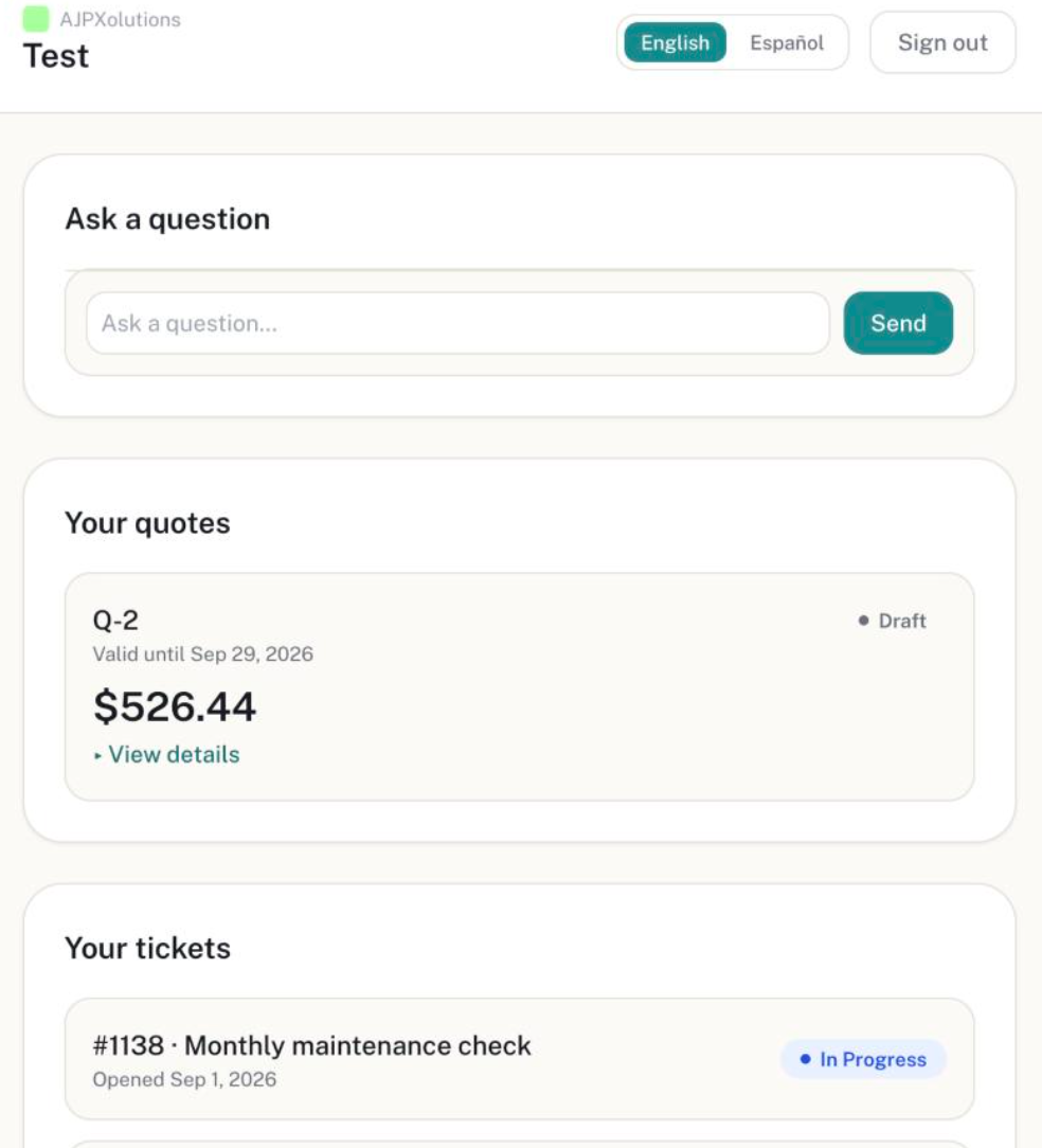 Client Portal overview